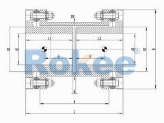 RLARD Disc Couplings,RLARD Double Shaft Sleeve Reverse-mounting Diaphragm Coupling