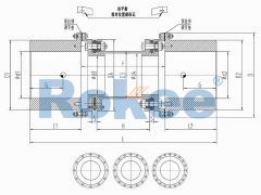 RLQF Disc Couplings,RLQF Flange Type Quick Installation Diaphragm Coupling