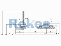 RODF Curved-tooth Gear Couplings,RODF Split Brake Disc Drum Gear Coupling