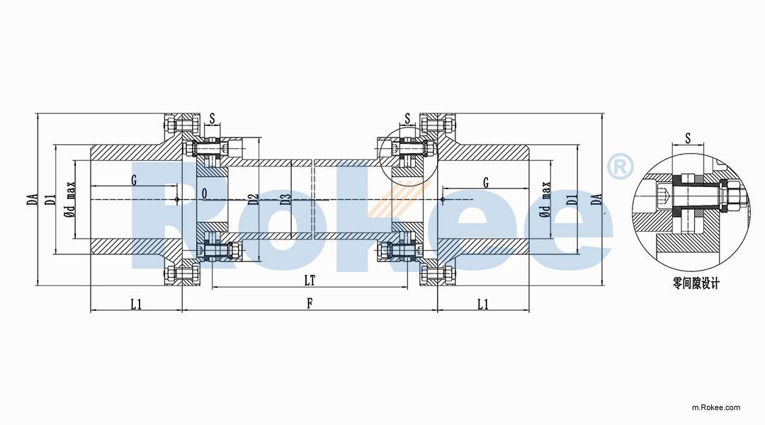 RLAT Super Long Wheelbase Diaphragm Coupling