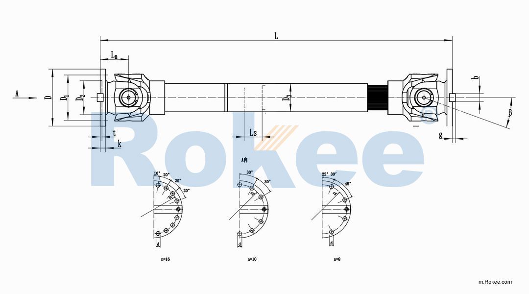 SWC-CH Long Telescopic Welded Universal Coupling