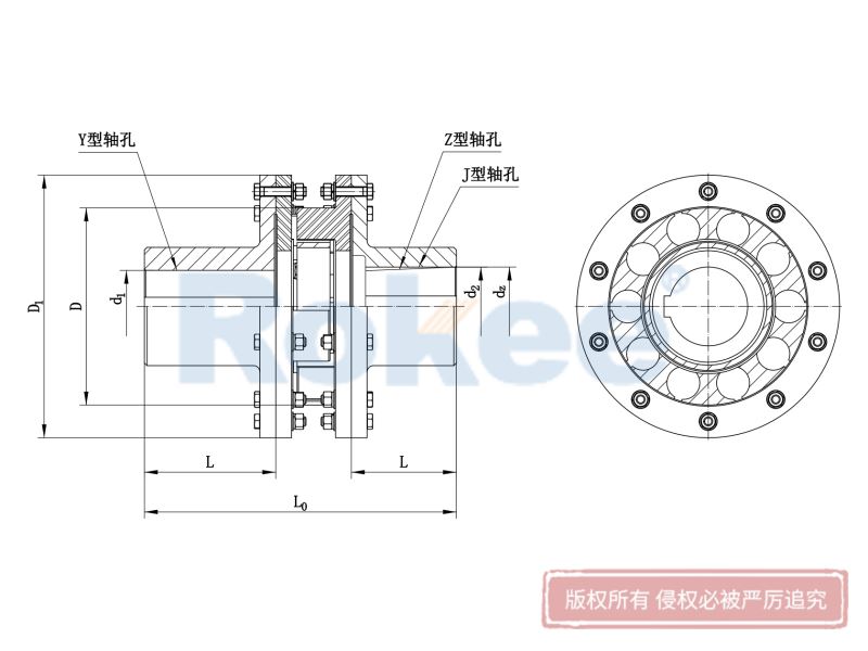 LMS(MLS)型雙法蘭型梅花彈性聯軸器.png